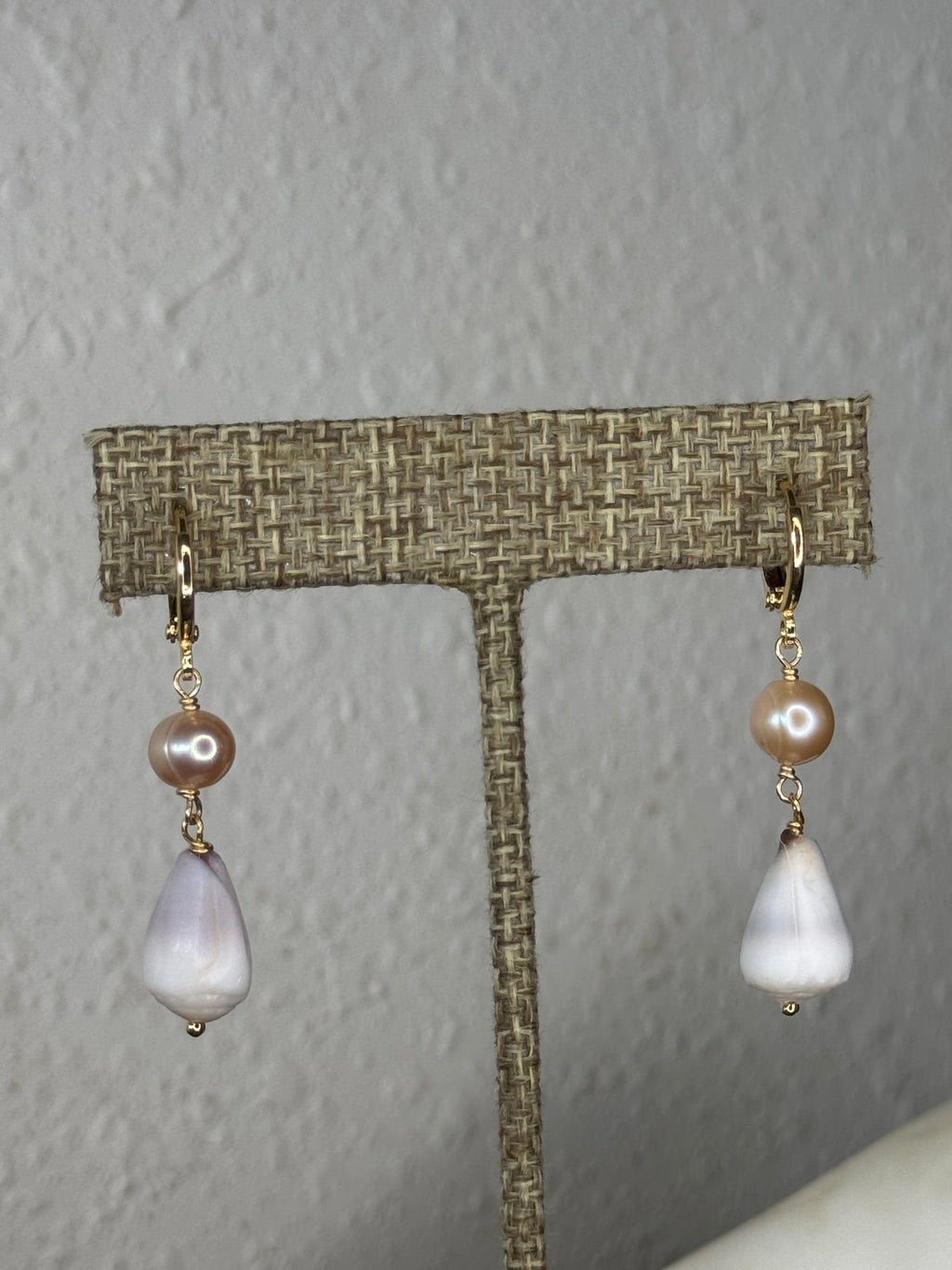 Cone & Pearl Earrings