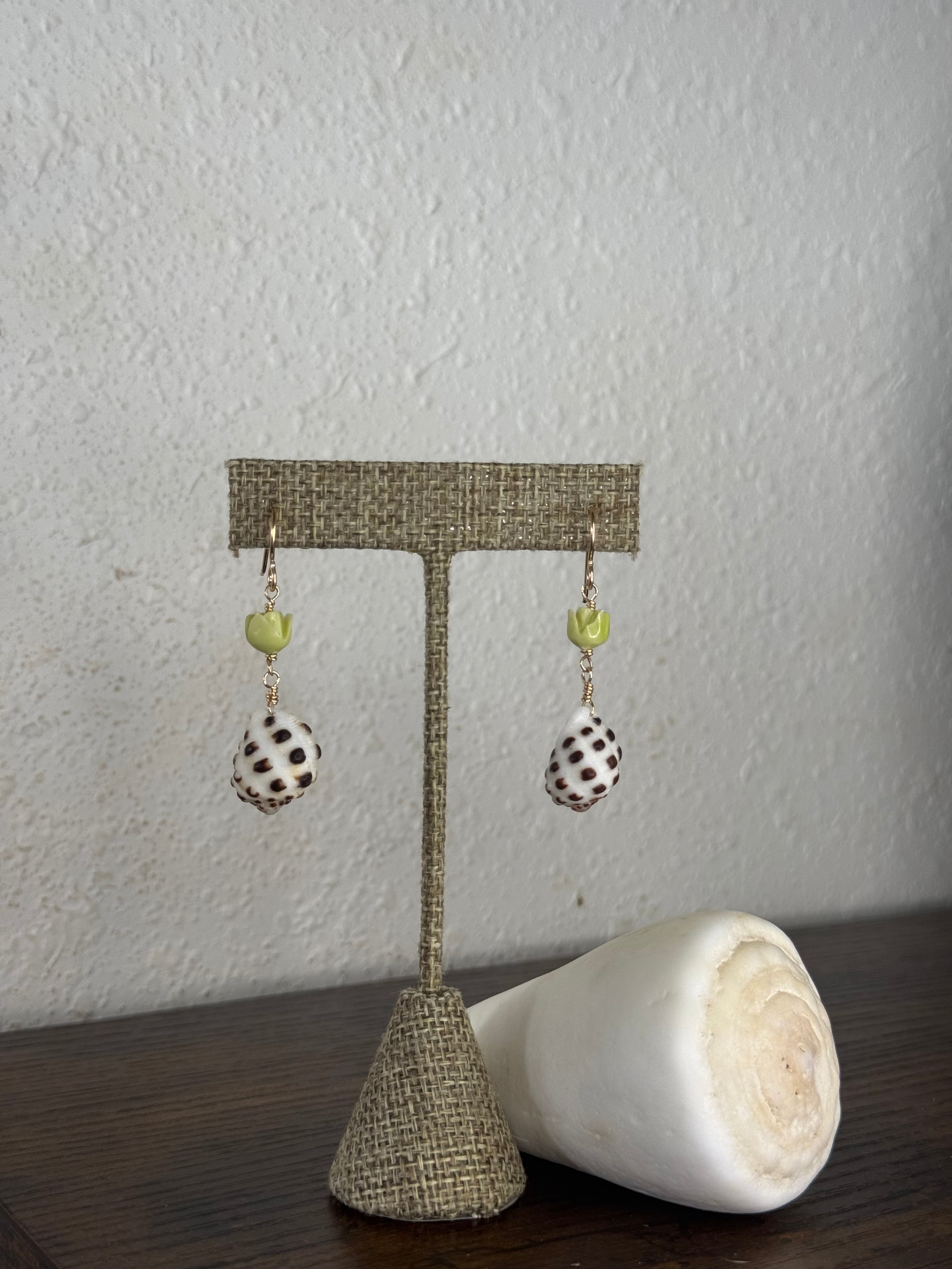 Drupe Shell & Pakalana Earrings