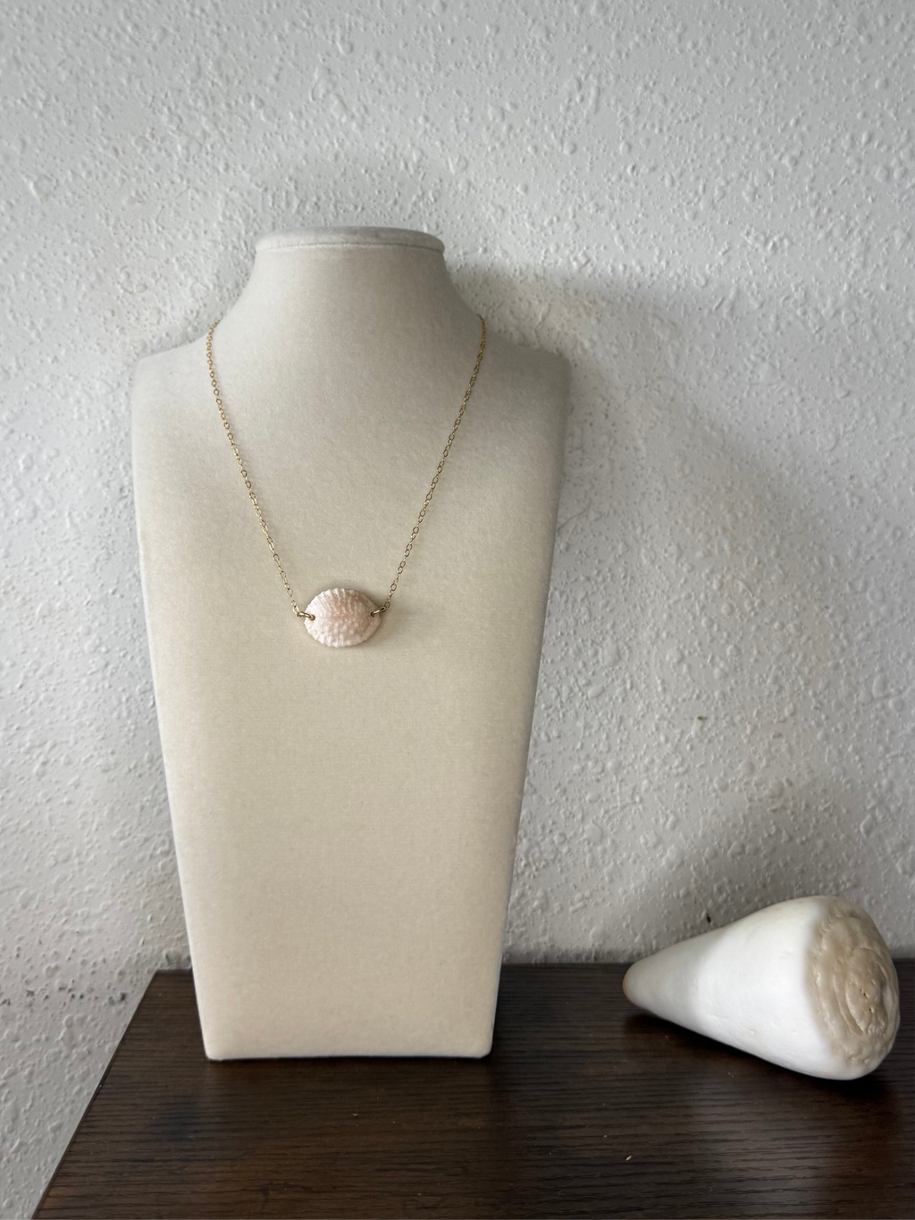 Granulated Cowrie Necklace