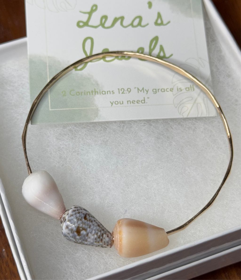 Triple Shell Bangle