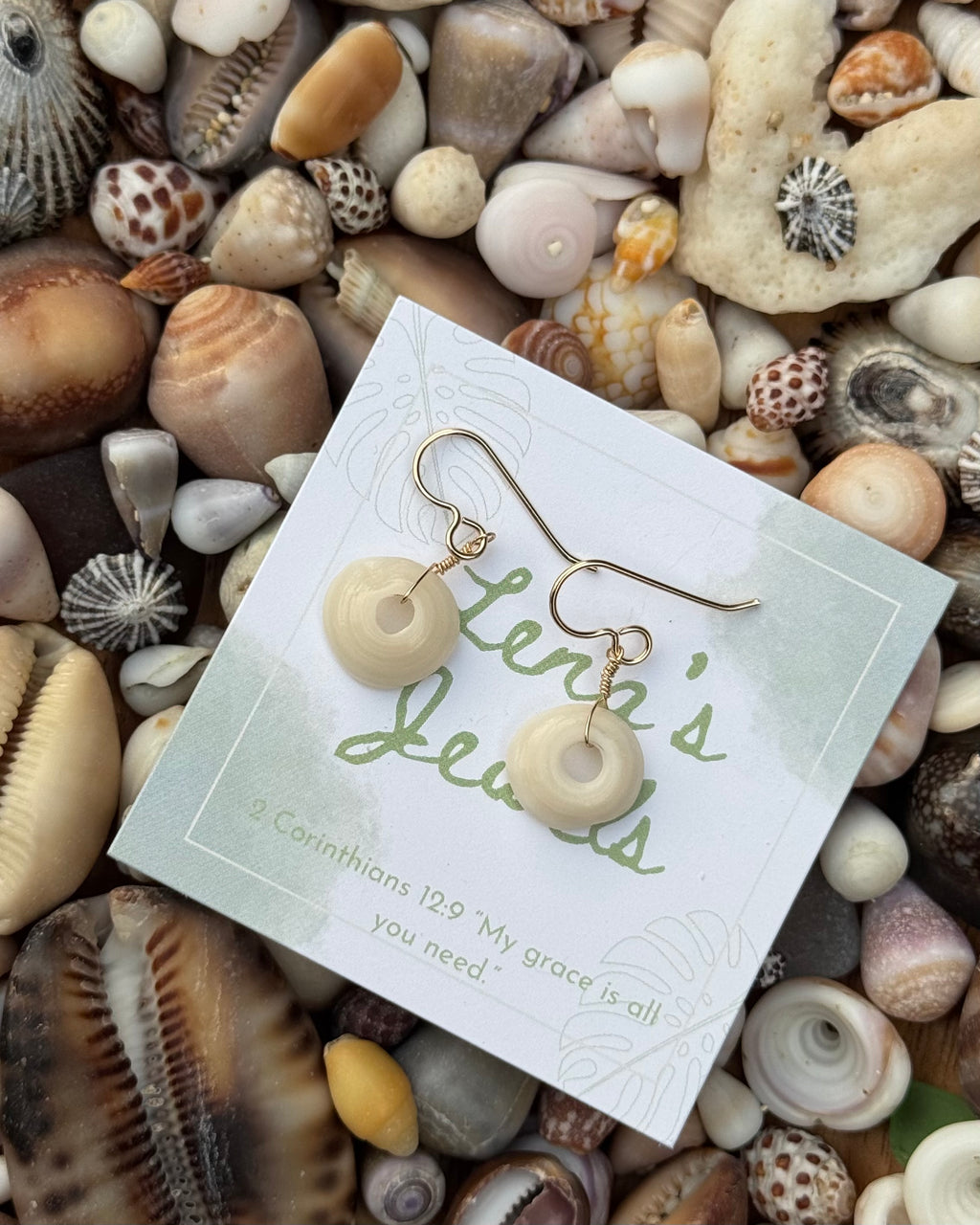 Puka Shell Hook Earring