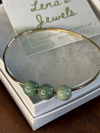Triple Jade Bangle