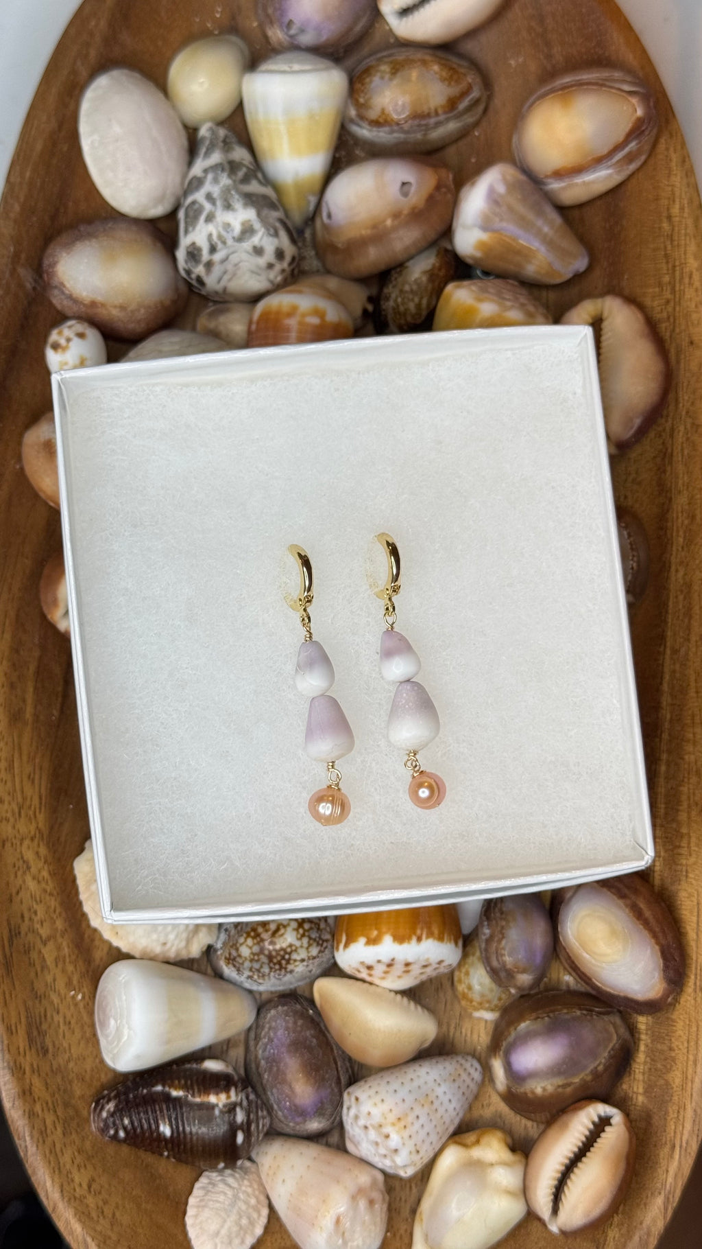 Cone & Pearl Earrings