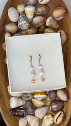 Cone & Pearl Earrings