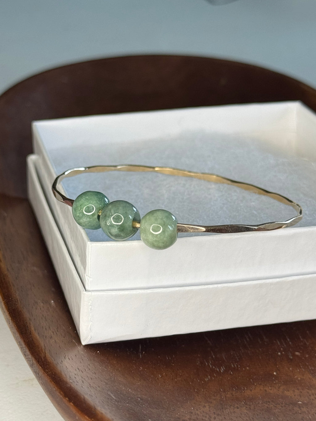 Triple Jade Bangle