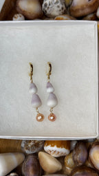 Cone & Pearl Earrings