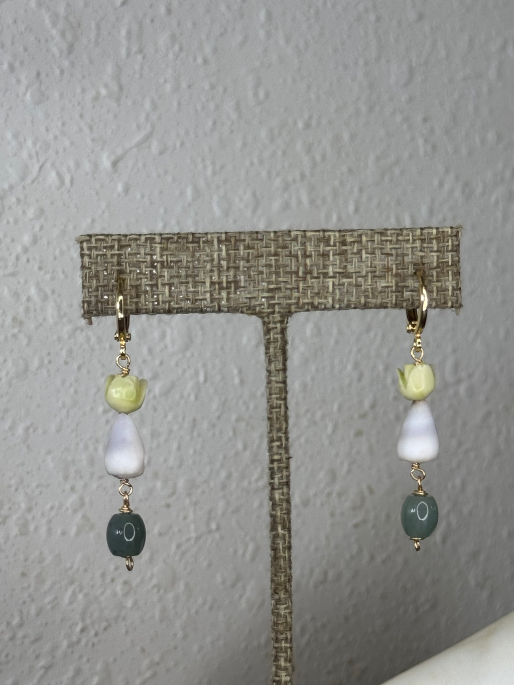 Shell Pua Jade Earrings