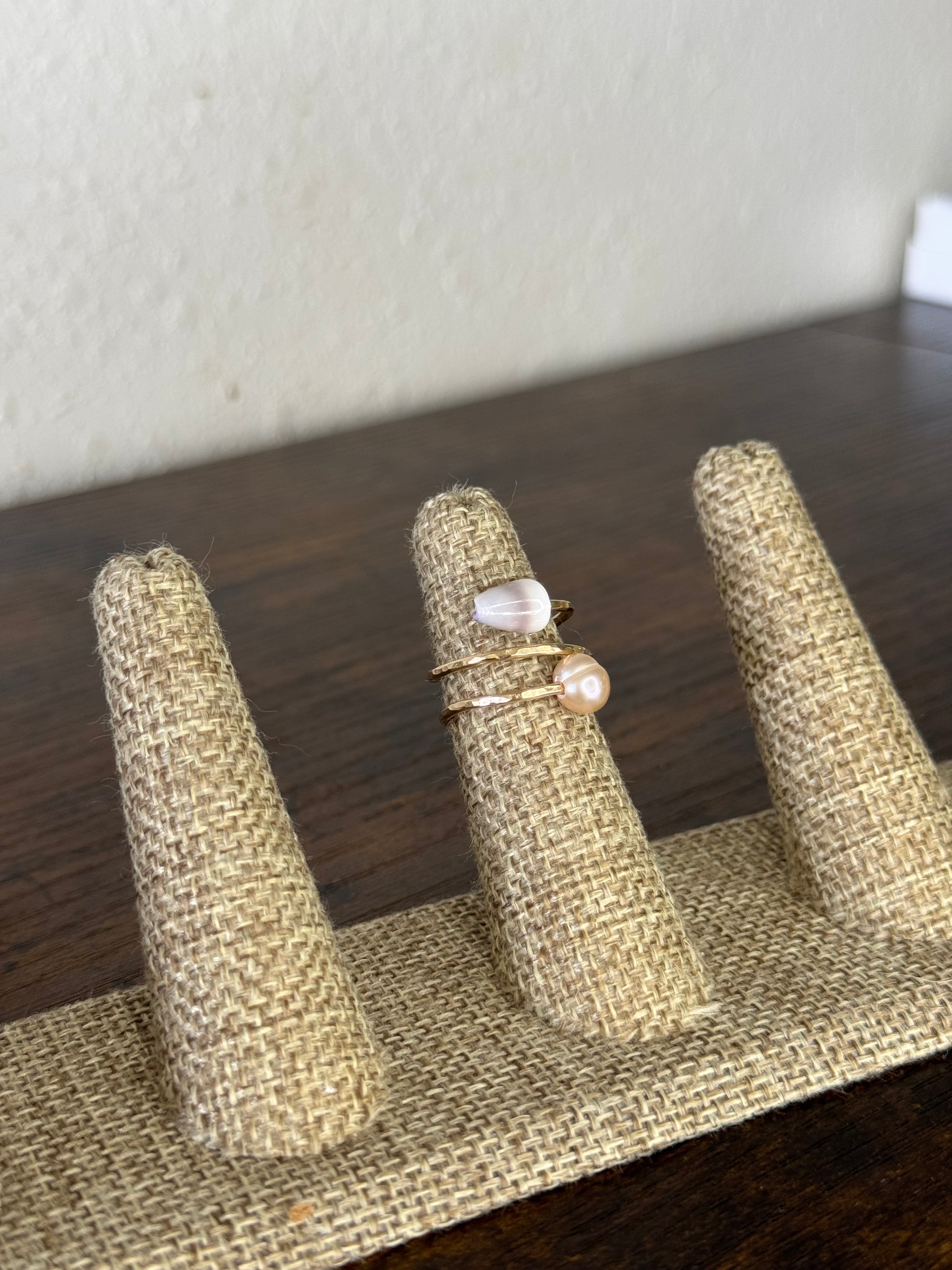 Shell & Pearl Ring