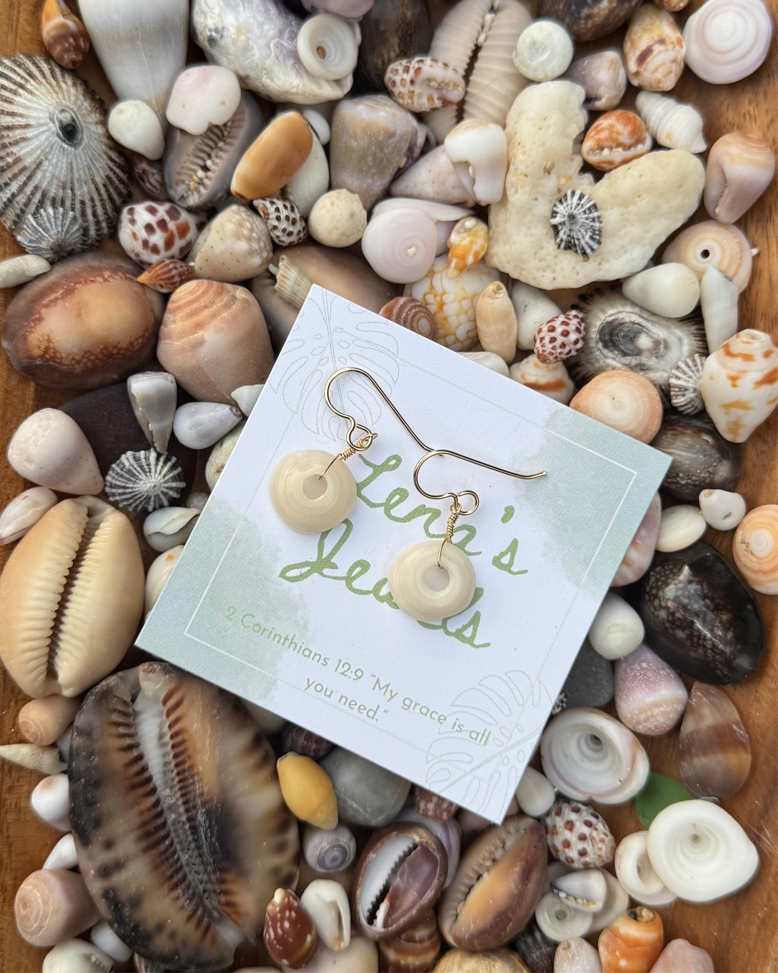 Puka Shell Hook Earring