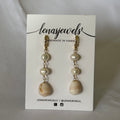 2 Pearl Shell Earrings