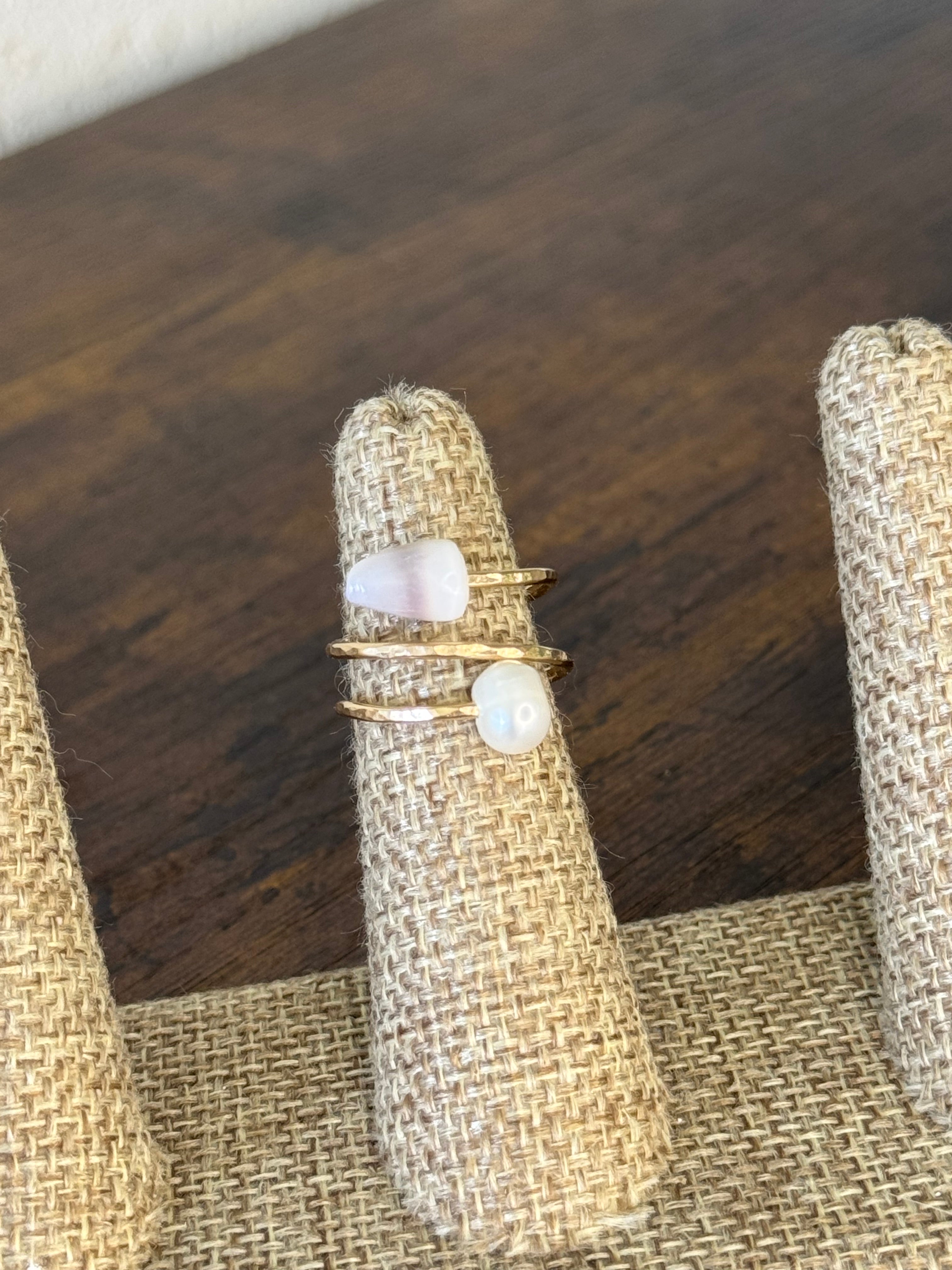 Shell & Pearl Ring