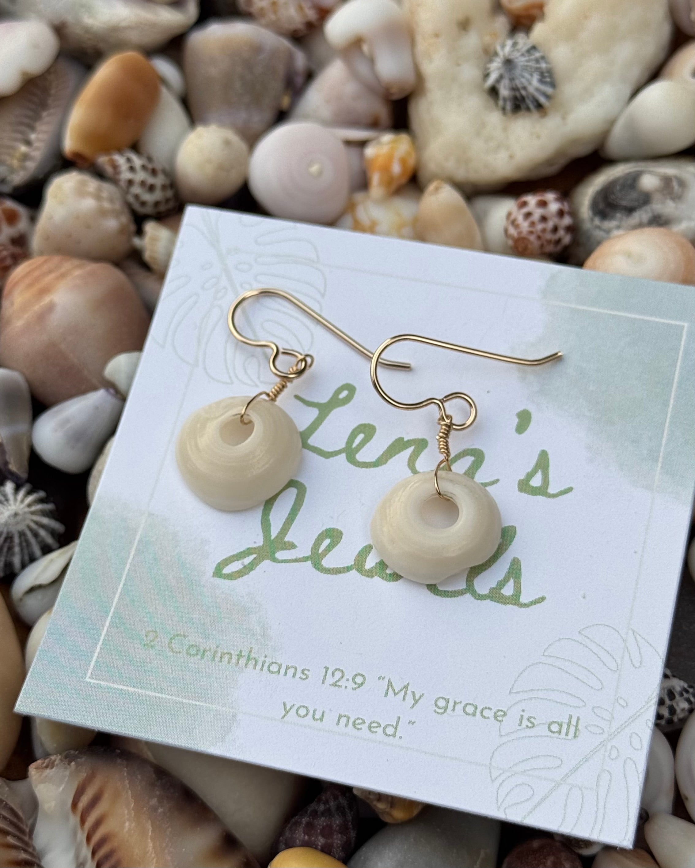 Puka Shell Hook Earring