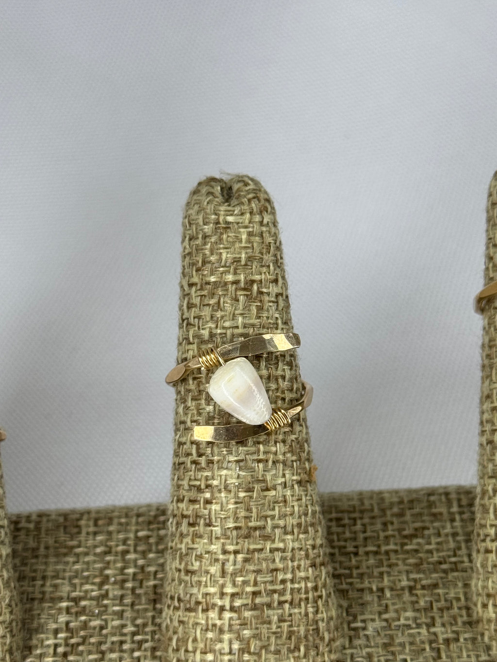 Gold Shell Rings