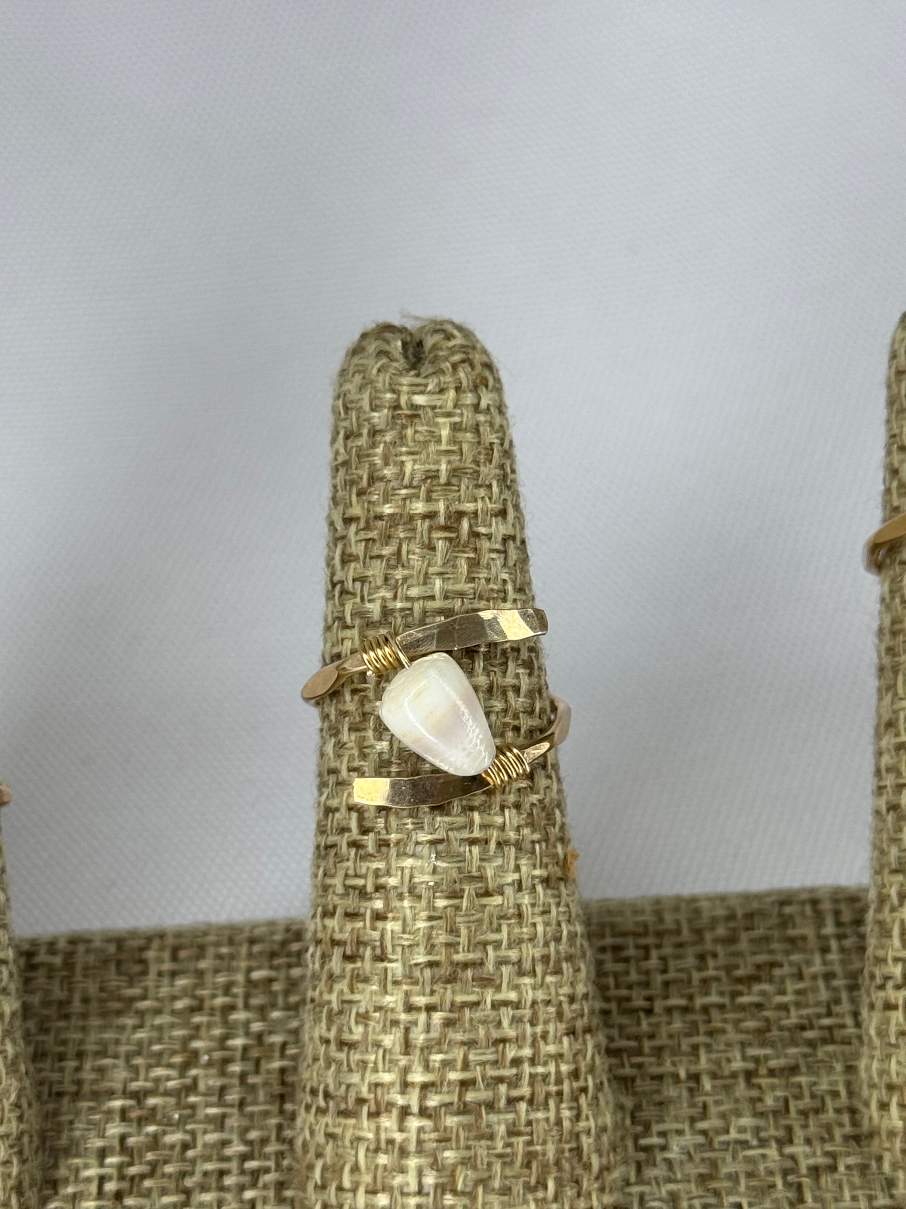 Gold Shell Rings