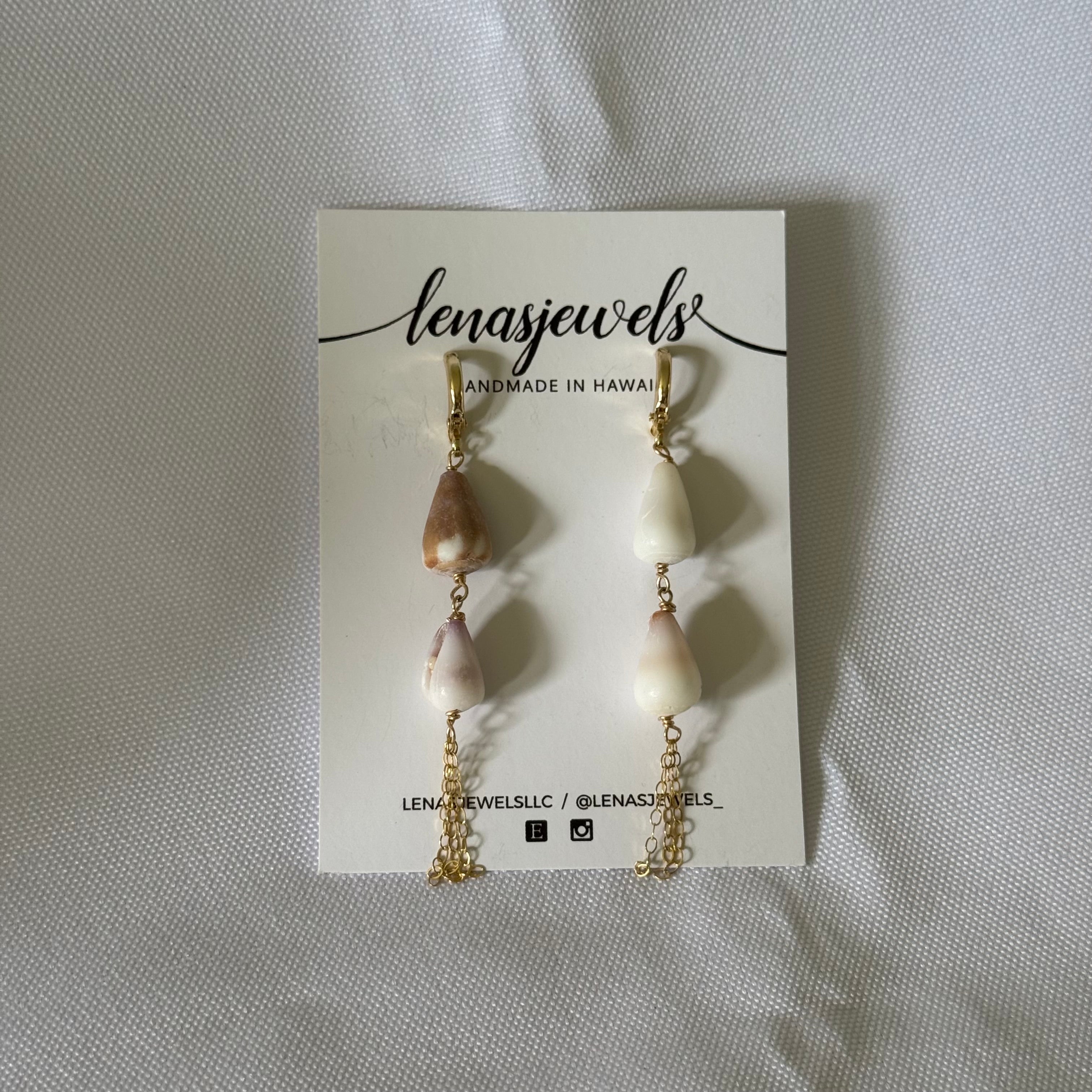 Double Shell Drip Earring