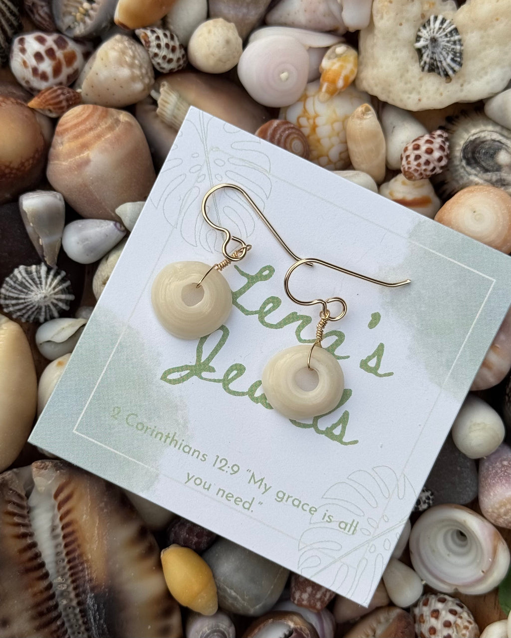 Puka Shell Hook Earring