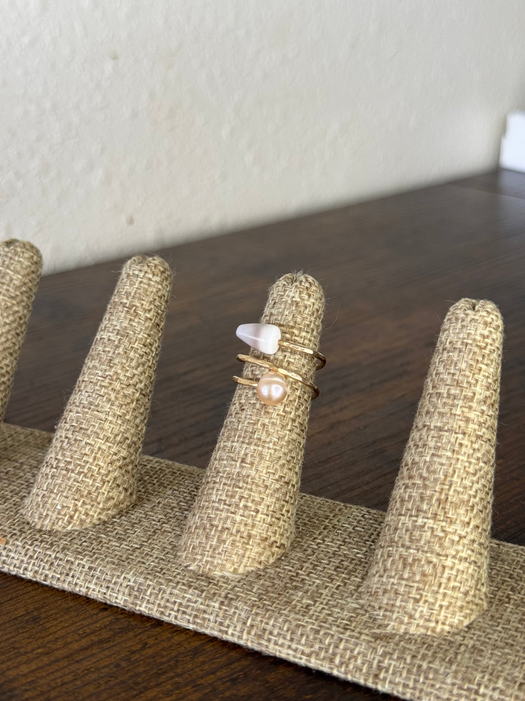 Shell & Pearl Ring