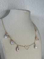 Heart Shell Stack Necklace