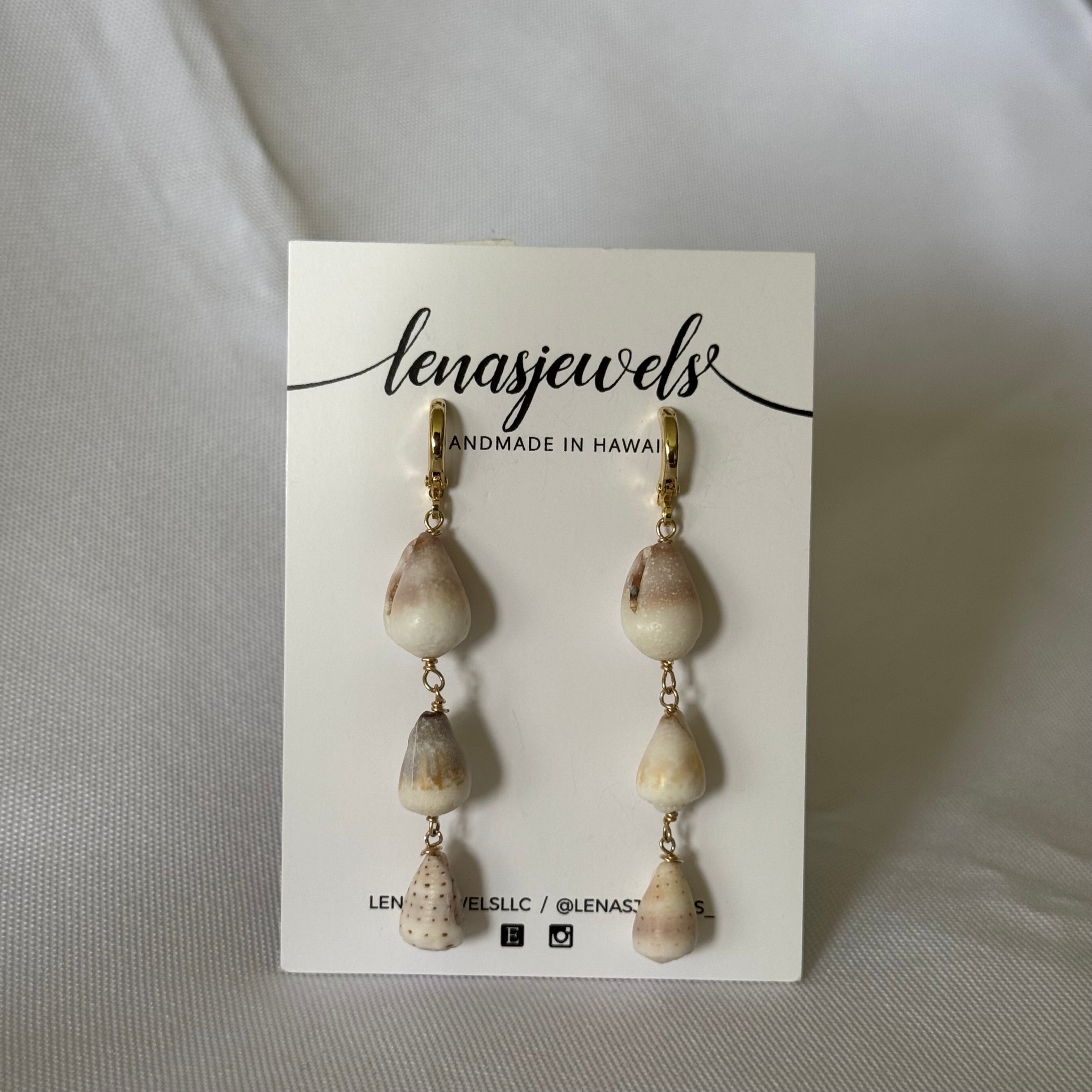 3 Shell Earrings