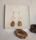 Heart X Shell Earrings