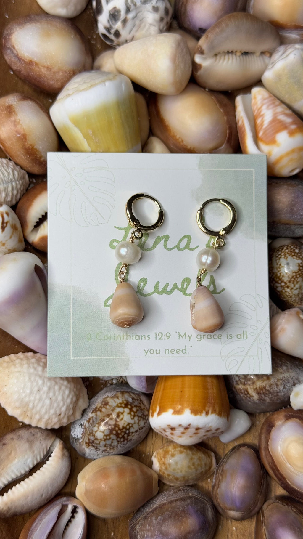 Cone & Pearl Earrings