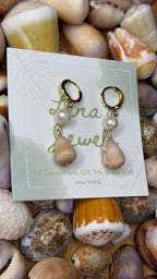 Cone & Pearl Earrings