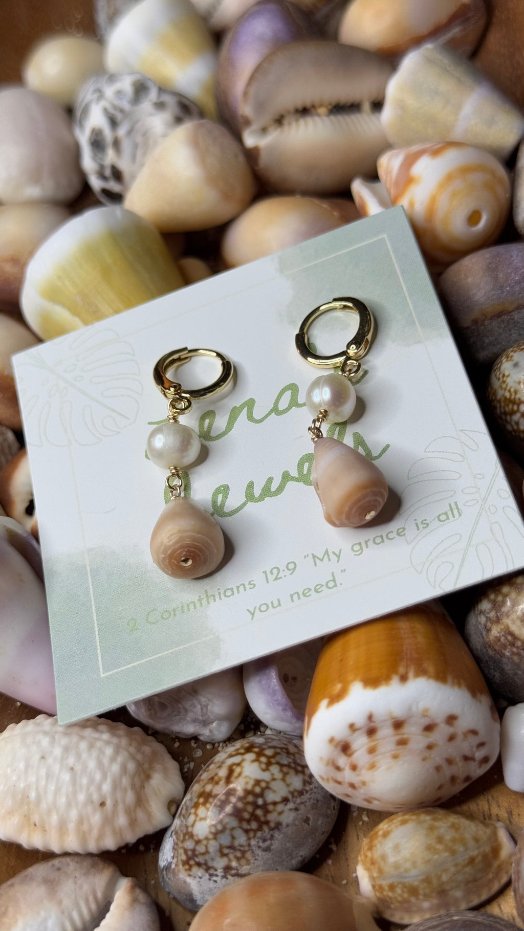 Cone & Pearl Earrings