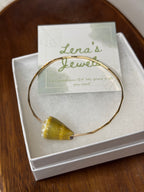 Olive Green Cone Bangle