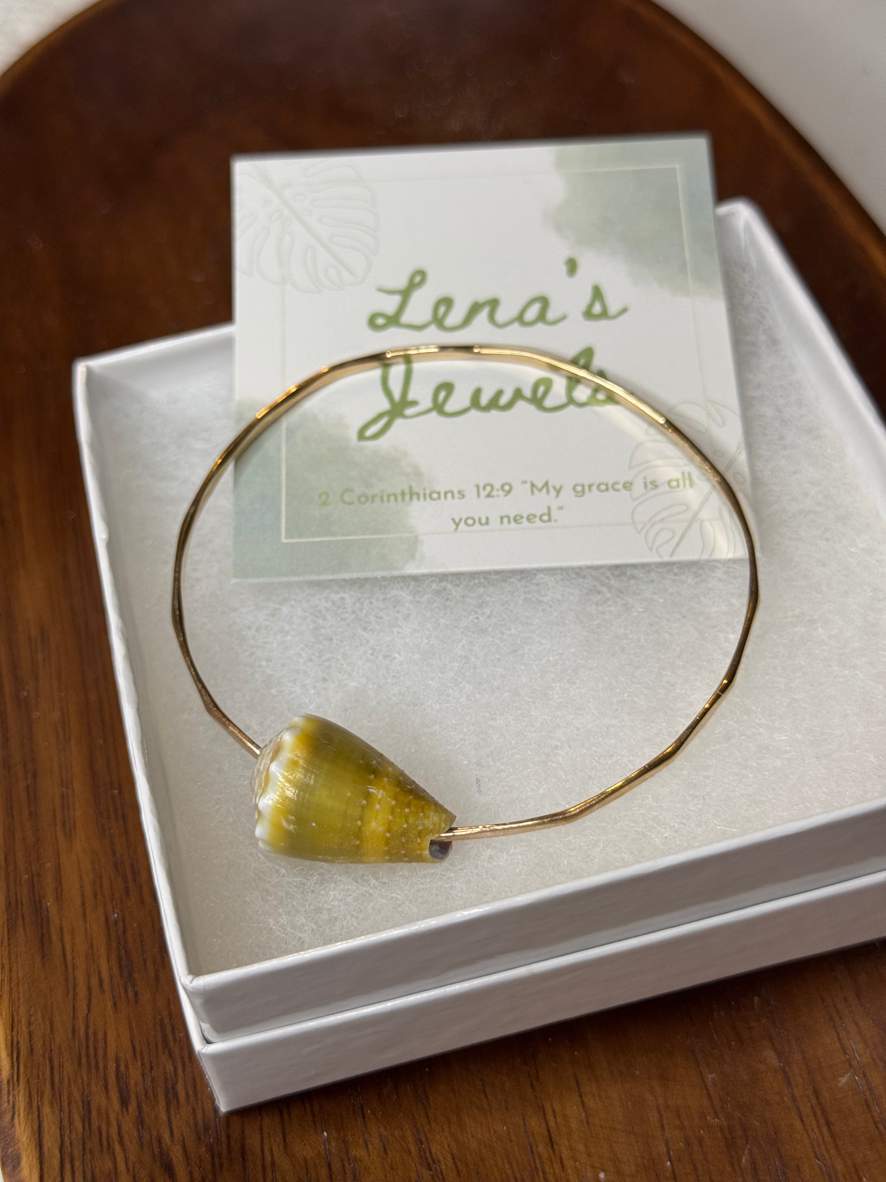 Olive Green Cone Bangle