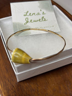 Olive Green Cone Bangle